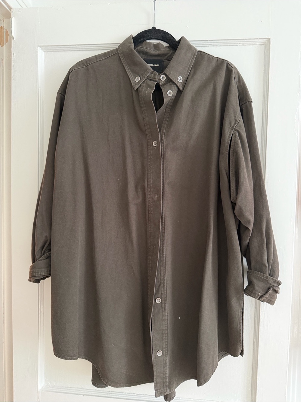 Rachel Comey Olive Green Lightweight Shirt Jacket